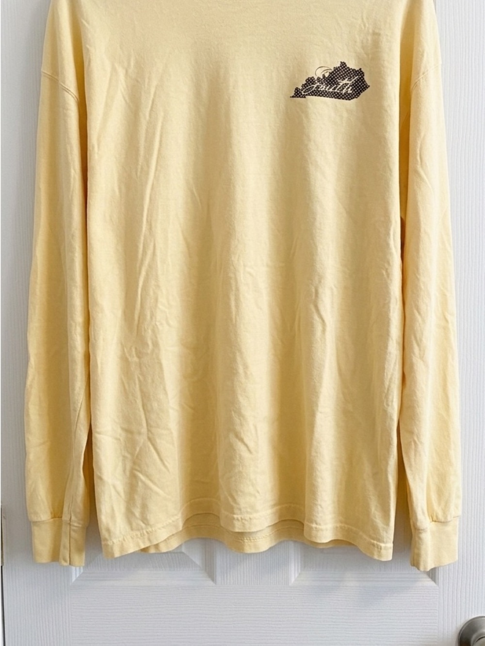 Comfort Wash Kentucky State Pride Long Sleeve Tee - Garment Dyed - XL